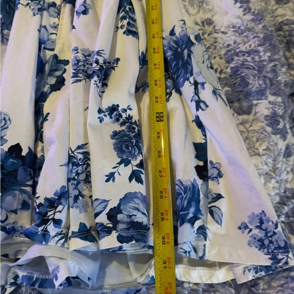 Jun & Ivy Floral Blue and White Dress - Picture 8 of 9